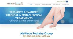 Desktop Screenshot of mattisonpodiatrygroup.com