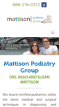 Mobile Screenshot of mattisonpodiatrygroup.com