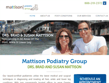 Tablet Screenshot of mattisonpodiatrygroup.com